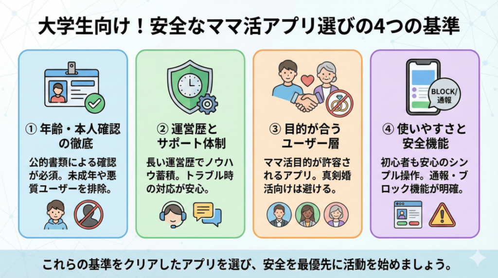 大学生が安全にアプリを選ぶための基準