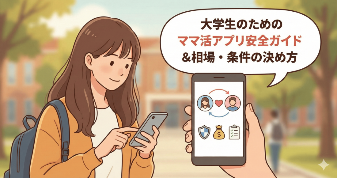 大学生でもママ活アプリで出会える？安全に始める方法と相場・条件の決め方